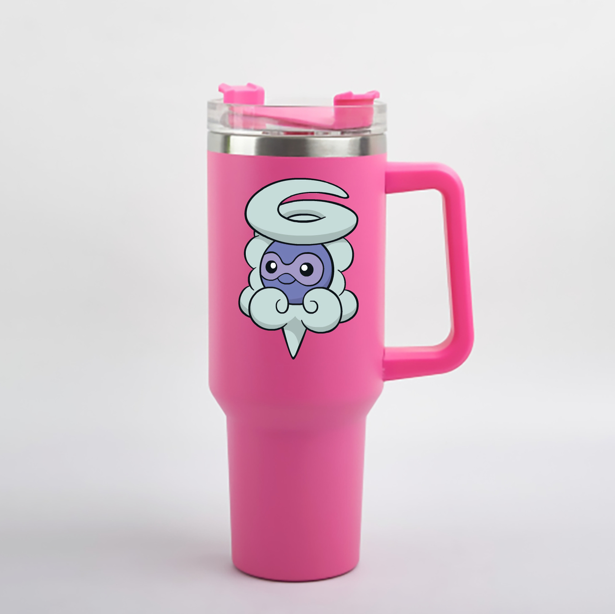 （画像用） ポケットモンスター Pokémon 1200mL車用タンブラー - クリスタルステッカー（プラスチックストロー付き）